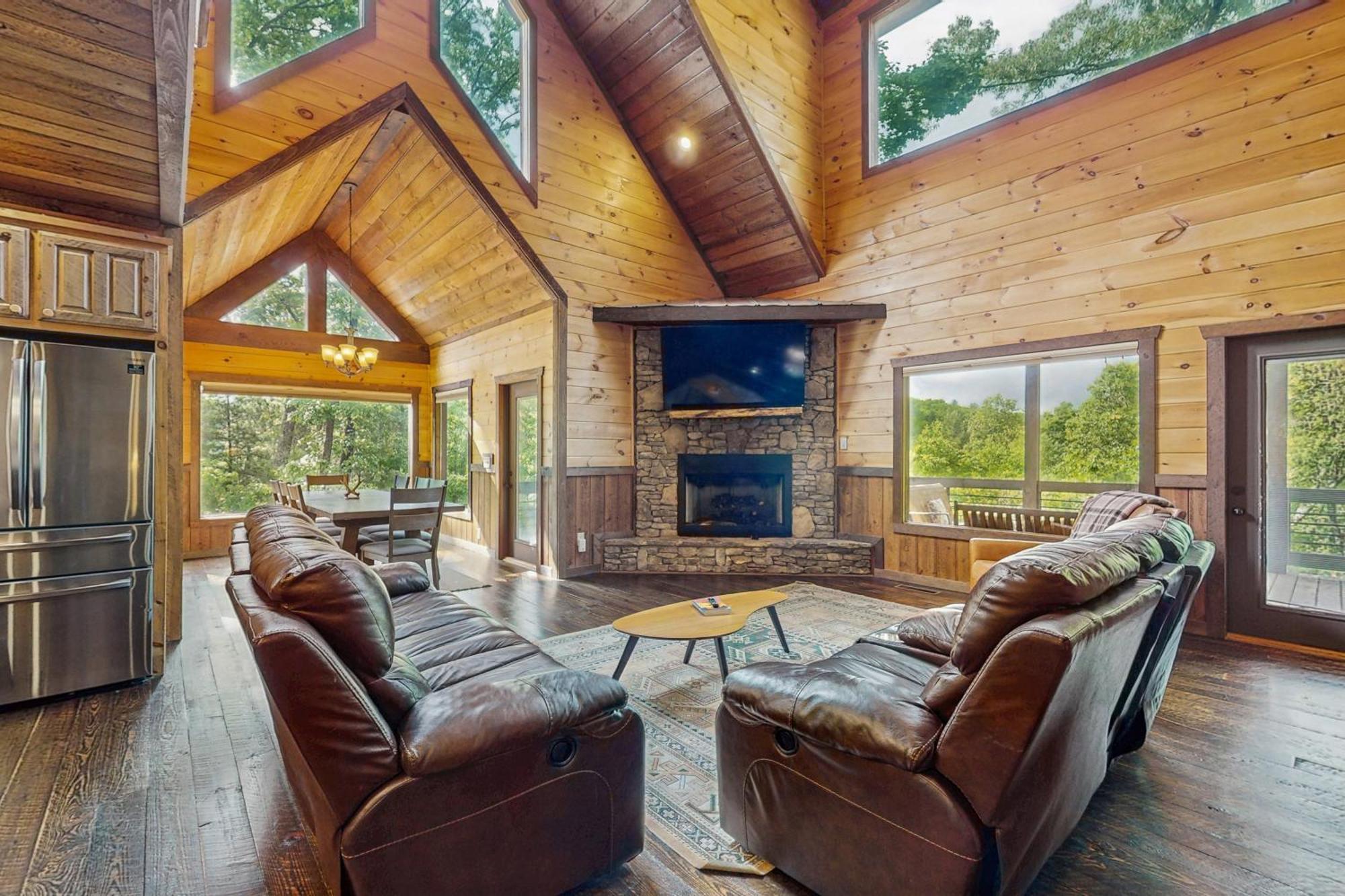 Whispering Woods Villa Blue Ridge Bagian luar foto