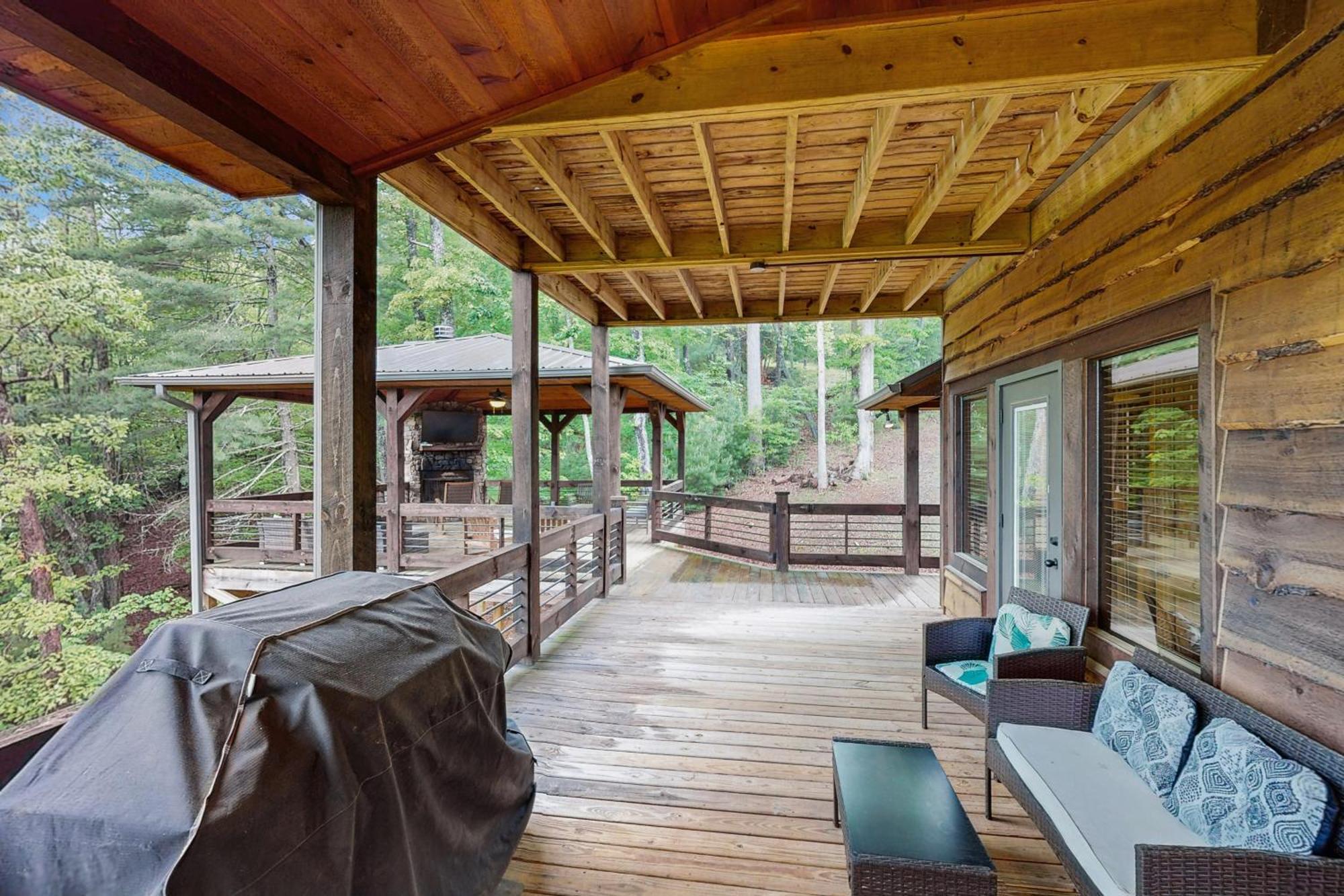 Whispering Woods Villa Blue Ridge Bagian luar foto