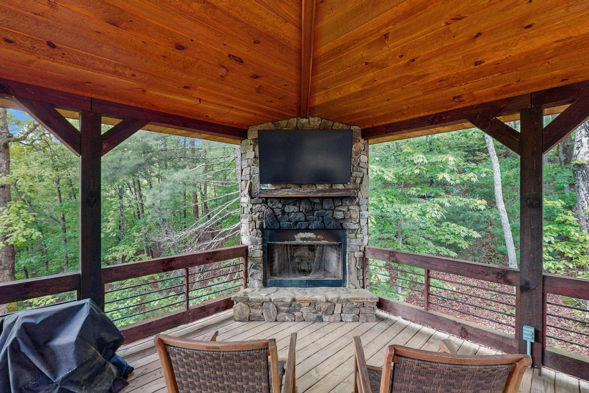 Whispering Woods Villa Blue Ridge Bagian luar foto