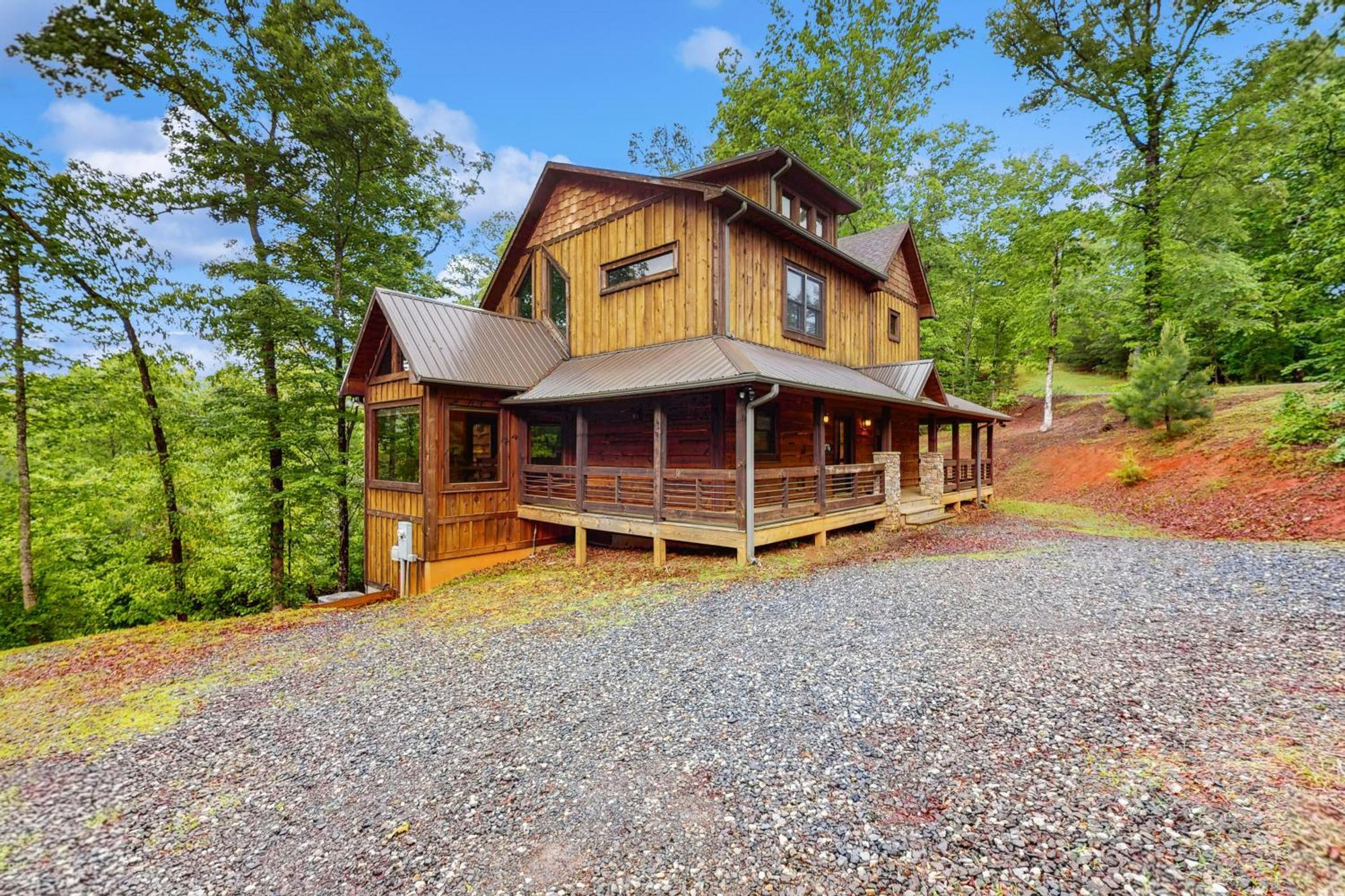 Whispering Woods Villa Blue Ridge Bagian luar foto
